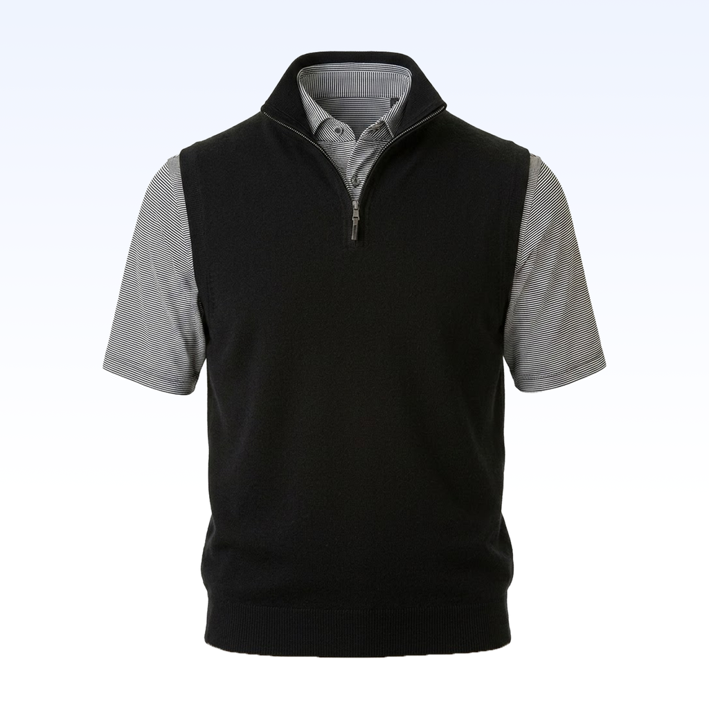 FAIRWAY & GREENE BARUFFA MERINO 1/4 ZIP WINDVEST