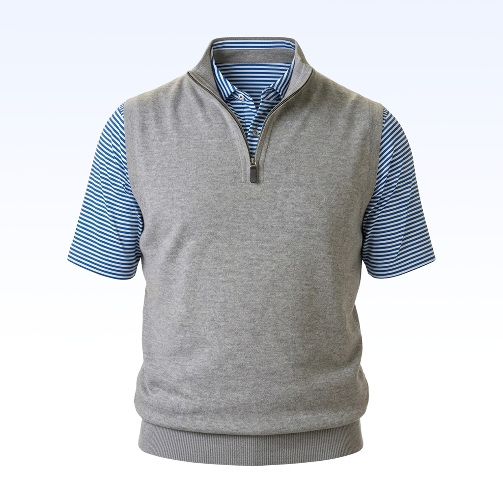 FAIRWAY & GREENE BARUFFA MERINO 1/4 ZIP WINDVEST