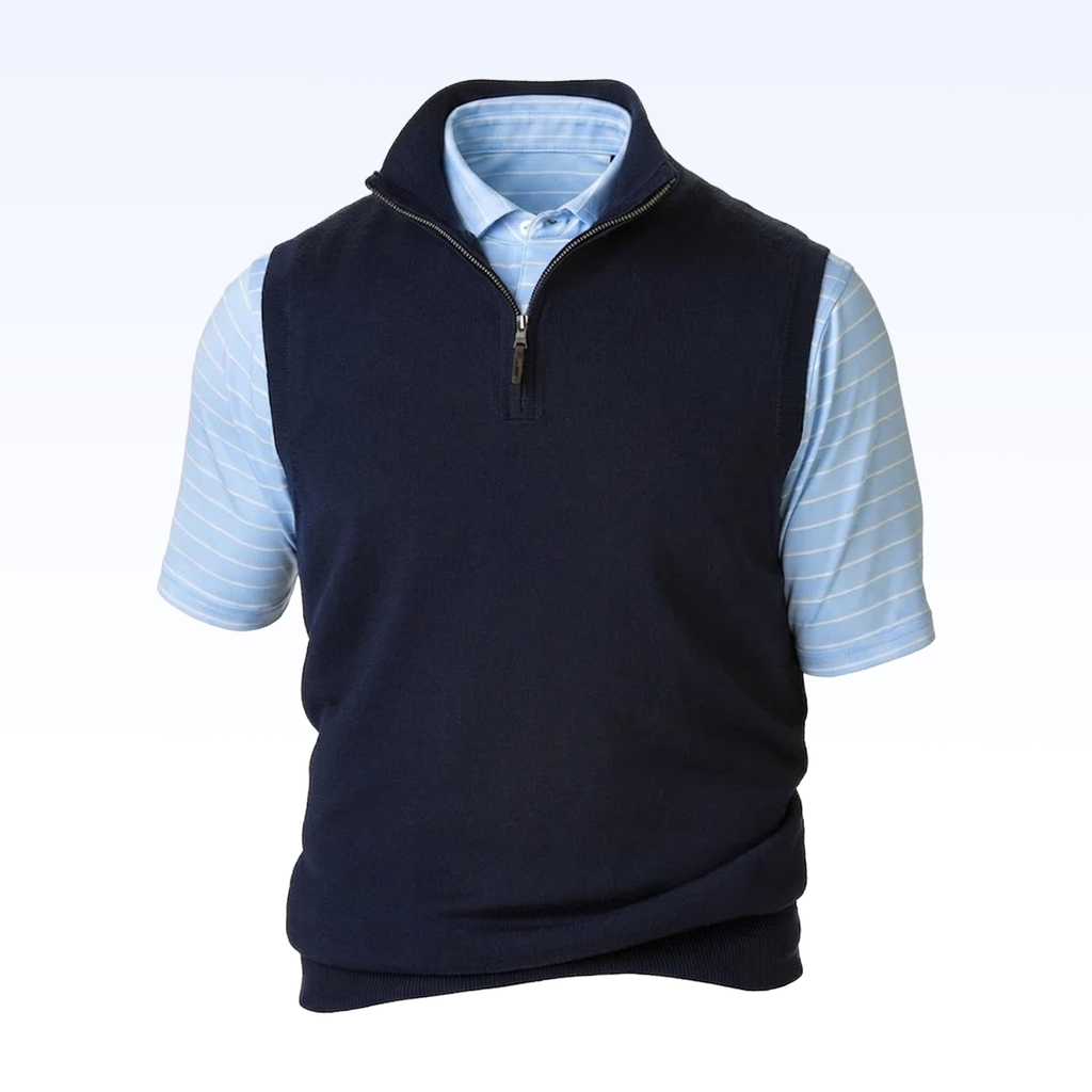 FAIRWAY & GREENE BARUFFA MERINO 1/4 ZIP WINDVEST