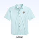 JOHNNIE-O BRECK SOLID KNIT SHORT SLEEVE BUTTON DOWN