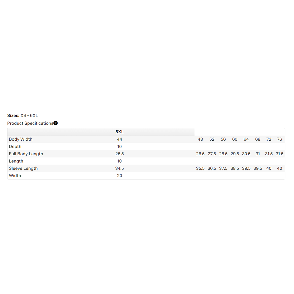 SizeChart