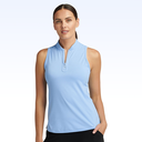 PETER MILLAR SLEEVELESS ZIP POLO