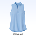 PETER MILLAR SLEEVELESS ZIP POLO