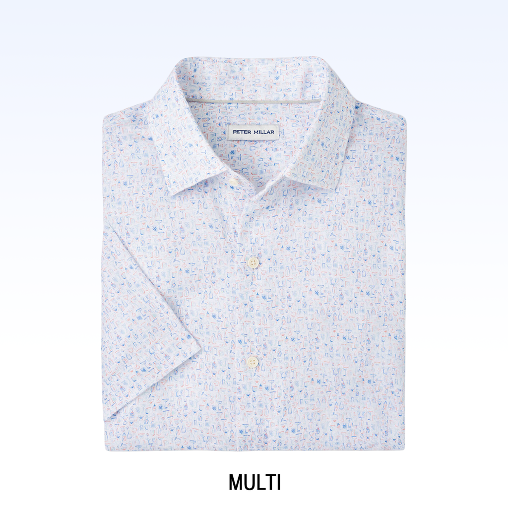 PETER MILLAR LINEN SPORT SHIRT