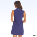 CABANA LIFE 1/4 ZIP SLEEVELESS SPORT DRESS