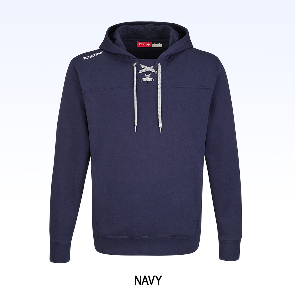 CCM FLEECE LACE HOODIE ADT_Navy